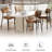 Stylishly Upholstered Tufted Faux Leather Dining Chair: Comfort Meets Elegance-1997632674