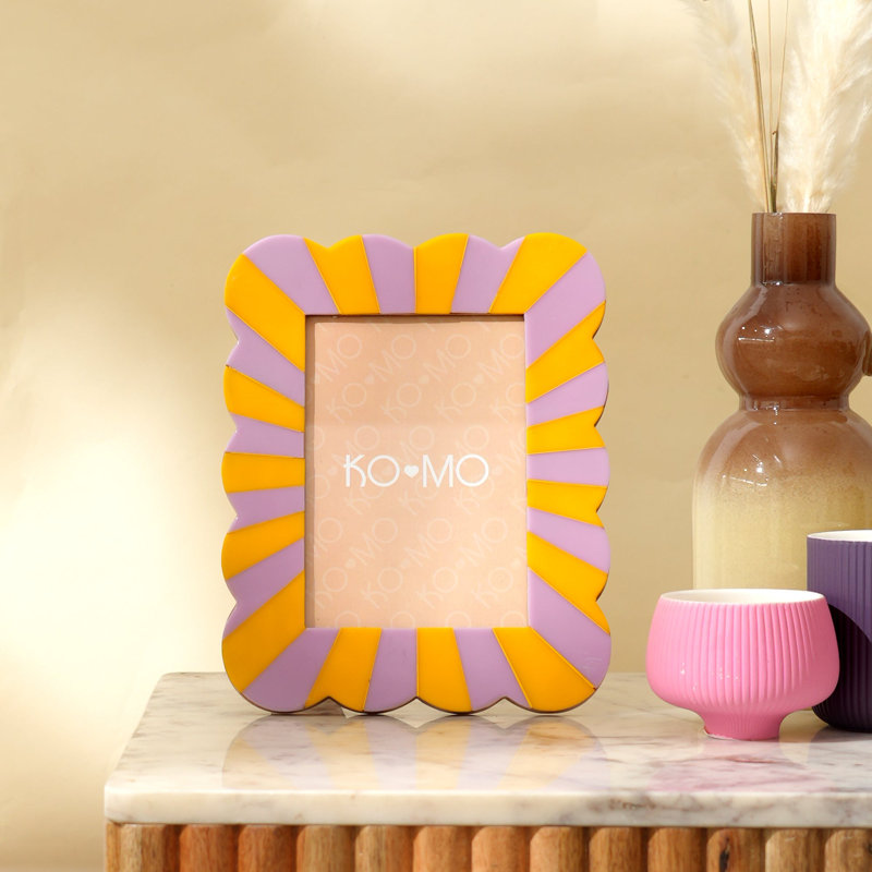 Picture Frame, Yellow/Purple