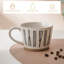 12 oz. Ensemble de grandes tasses en porcelaine décoratives peintes à la main Elegant-180247828
