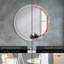 Huldar Glass Flat Wall Mirror