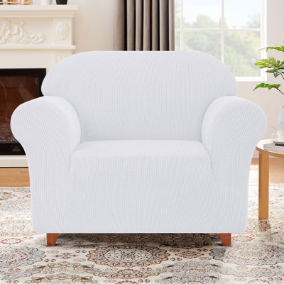Housse pour fauteuil à coussins carrés / rectangulaires texturé