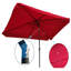 Parasol de patio 10x6.5ft pour parasol d'extérieur - Divertissement rouge