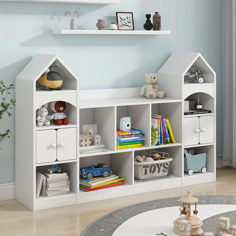 Bibliothèque et rangement pour jouets, Blanc