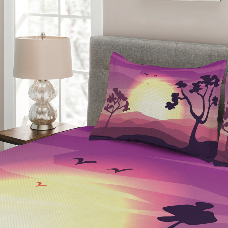 Modern & Contemporary Polyester Coverlet, King Bedspread + 2 Shams