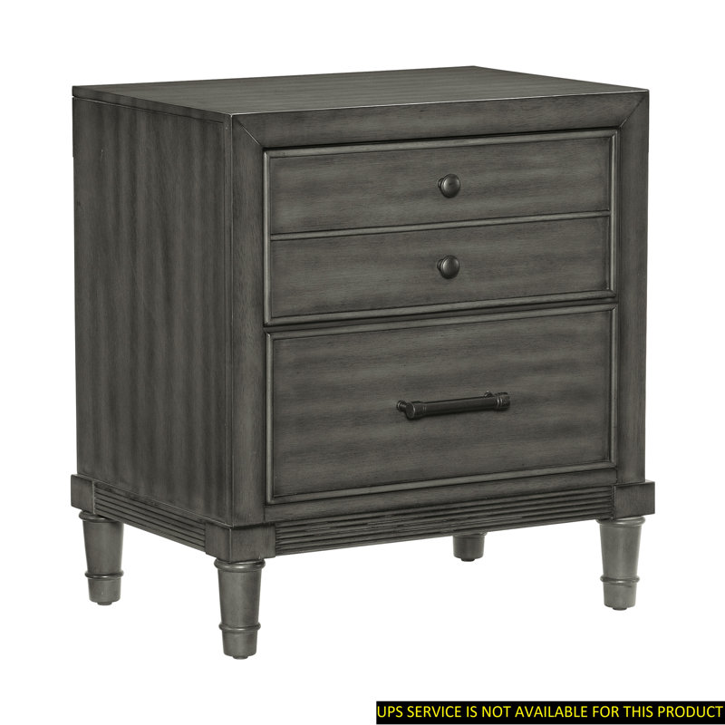 Table de chevet style transitionnel 1pc