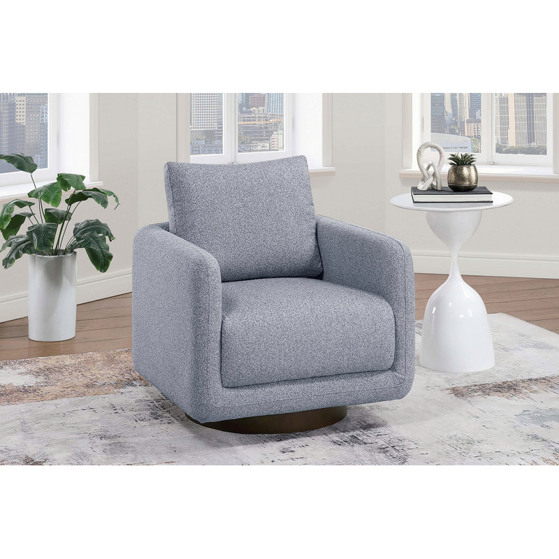 Chaise d'appoint rembourrée moderne avec base en bois