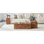 Table basse d'appoint en placage de noyer et en panneau de fibres à densité moyenne de qualité supérieure, 39,5 po x 21,7 po x 11,8 po, aucun article supplémentaire inclus-1081629480