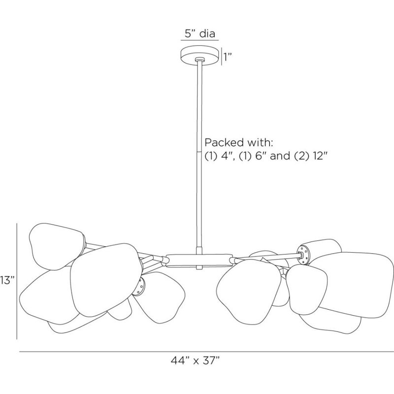 Grozny 12 - Light Chandelier