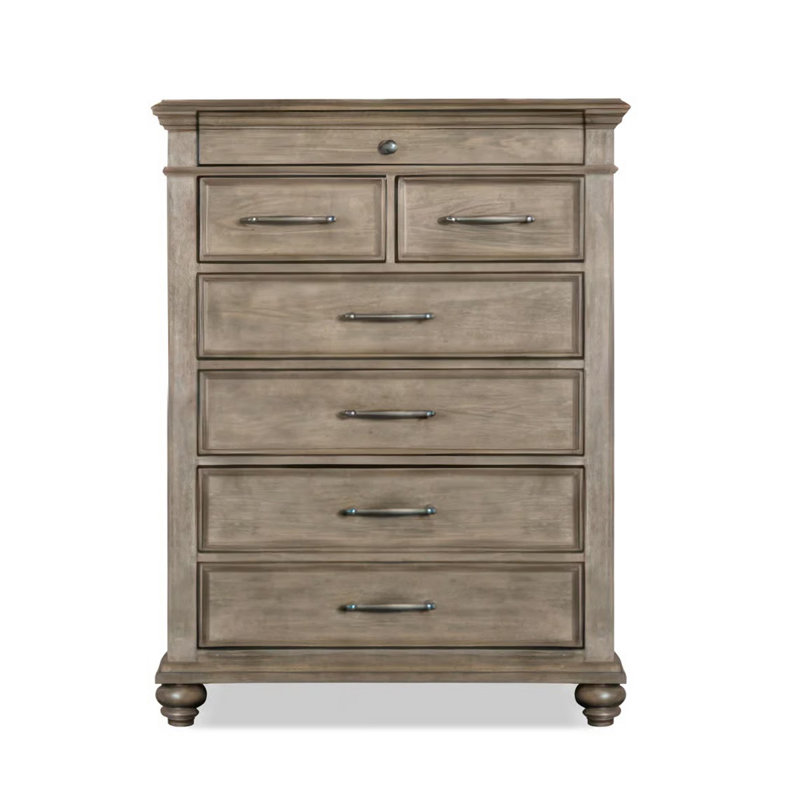 37.4" W Transitional Chest, Aged Oak