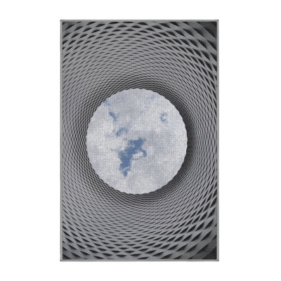 Tapis de zone gris ciel