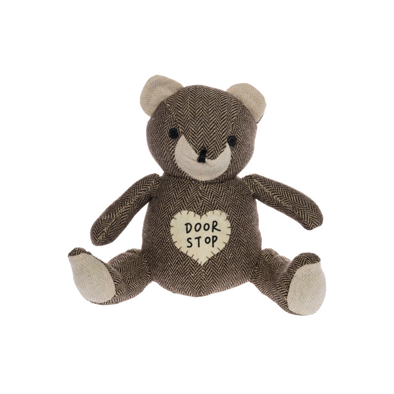 Ted Teddy Bear Fabric Door Wedge