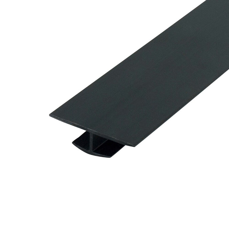 Moulure de séparation en styrène de 1/4 po | Paquet professionnel, Noir, noir, noir, noir