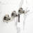 Kingston Brass Convergent Triple-Handle Tub and Shower Faucet with Knurled Handle-101385980