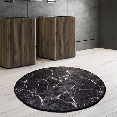 Celestia Washable Area Rug – Soft Non-slip Carpet For Living Room, Bathroom & Kitchen Decor 39"
