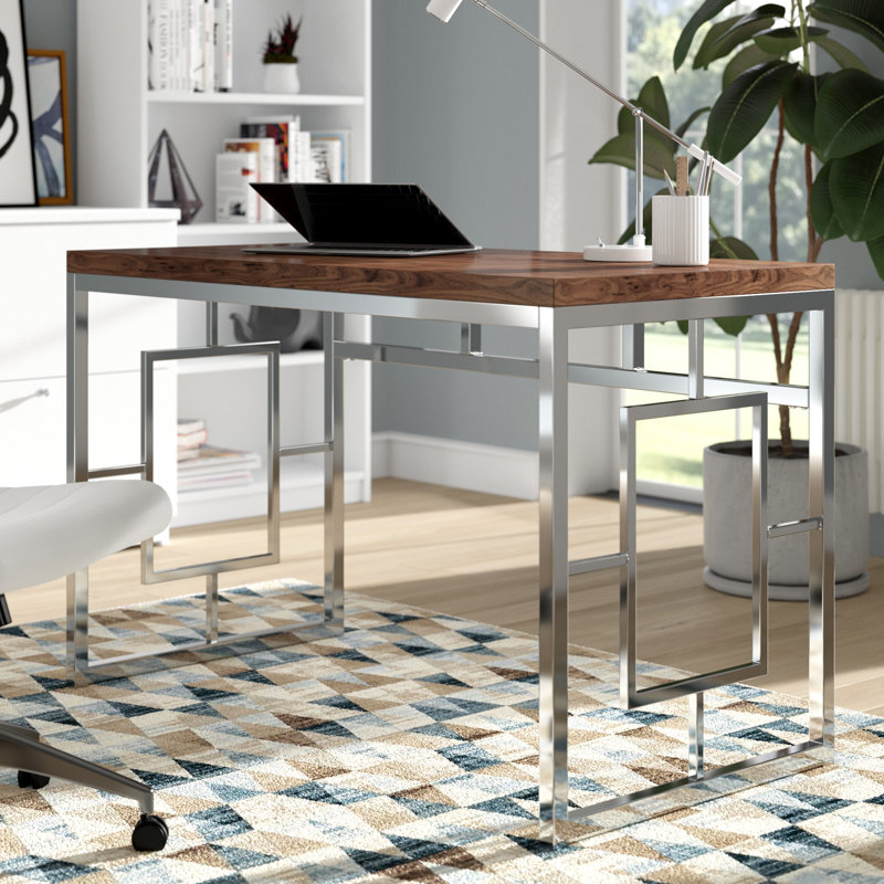 Agatha Iron Writing Desk, Natural
