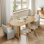 Midkiff l 33,5 po x H 30 po Table de salle à manger ovale avec double piédestal en rotin