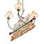 Lustre personnalisé 4 lumières Canoe