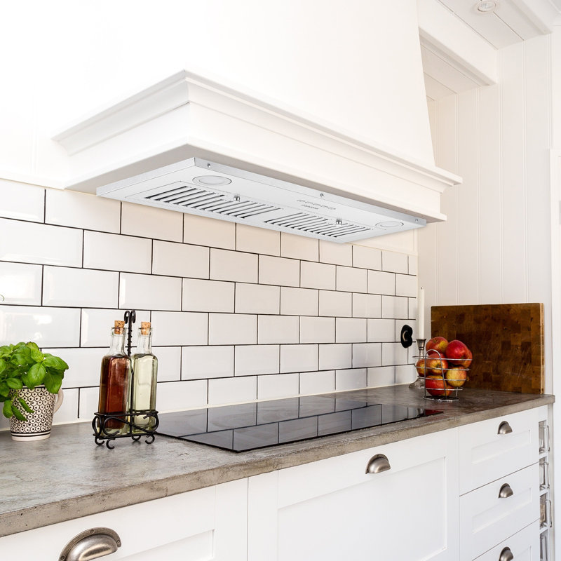 Hotte intégrée en acier inoxydable Ancona Inserta IV 28 "600CFM