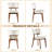 Upholstered Solid Wood Dining Chair Side Chair-979962817