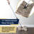Dust Mop for Hardwood Floors - Extendable Duster Wand with 59” Long Telescoping Handle and Washable Wool Floor Mop Head - Long Dusters for Cleaning - Household Cleaning Tools by Kings County Tools