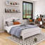 Grand lit plateforme avec cadre en bois avec support en lattes de bois-1348743644-1348743619