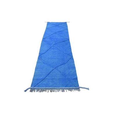 Tapis de couloir bleu 10 pi 10 pi