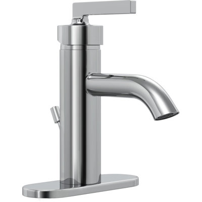 Single-Hole Single-handle Bathroom Faucet with Drain Assembly