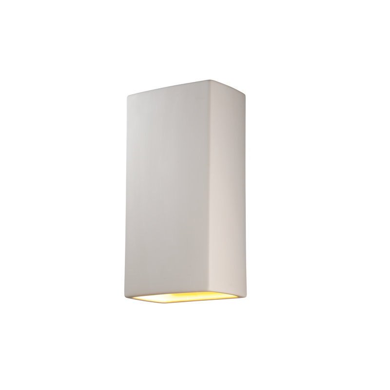 Nasaiah Ceramic Wall Light, Bisque