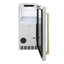 ZLINE Autograph 15 inch Touchstone White Matte Gourmet Ice Maker w/ Bronze Handle-1069246923