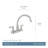 Moen Hutchinson 2-Handle Kitchen Sink Faucet