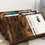 Wood Free Standing Magazine Rack-418295309