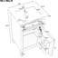 Meuble-lavabo noir de 50 cm avec lavabo, pieds en bois massif, tiroir inclinable, étagère réglable, alliage de zinc, charnières à fermeture douce, style moderne autoportant pour salles de bain compactes, fini doré, idéal pour les petits espaces.