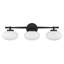 Éclairage pour salle de bain 3 lumières Savoy House Barrow en noir mat-28613336-28613330-28613341
