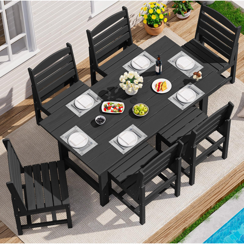 Armless Outdoor Dining Chair