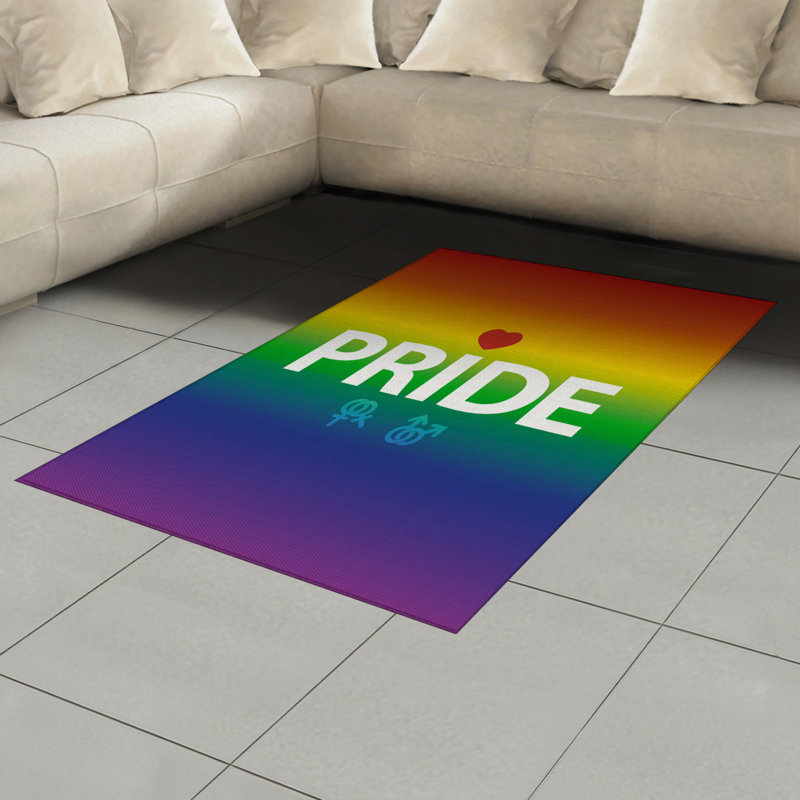 Tapis décoratif Pride, Rectangle— 4 pi x 5 pi 8 po