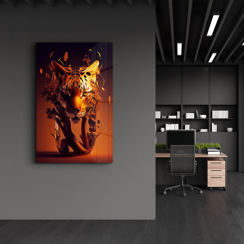 Peinture décorative en verre trempé