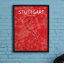 Stuttgart City Map - No Frame Print-379174180