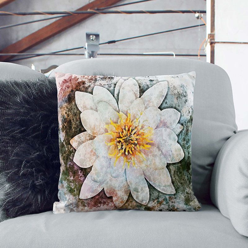 Square Throw Cushion, 40cm H x 40cm W x 15cm D
