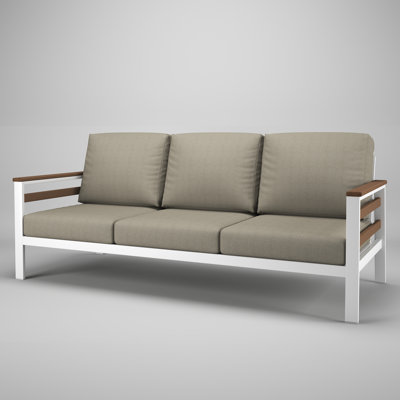 Townsend Metal Outdoor Sofa With Sunbrella Cushion