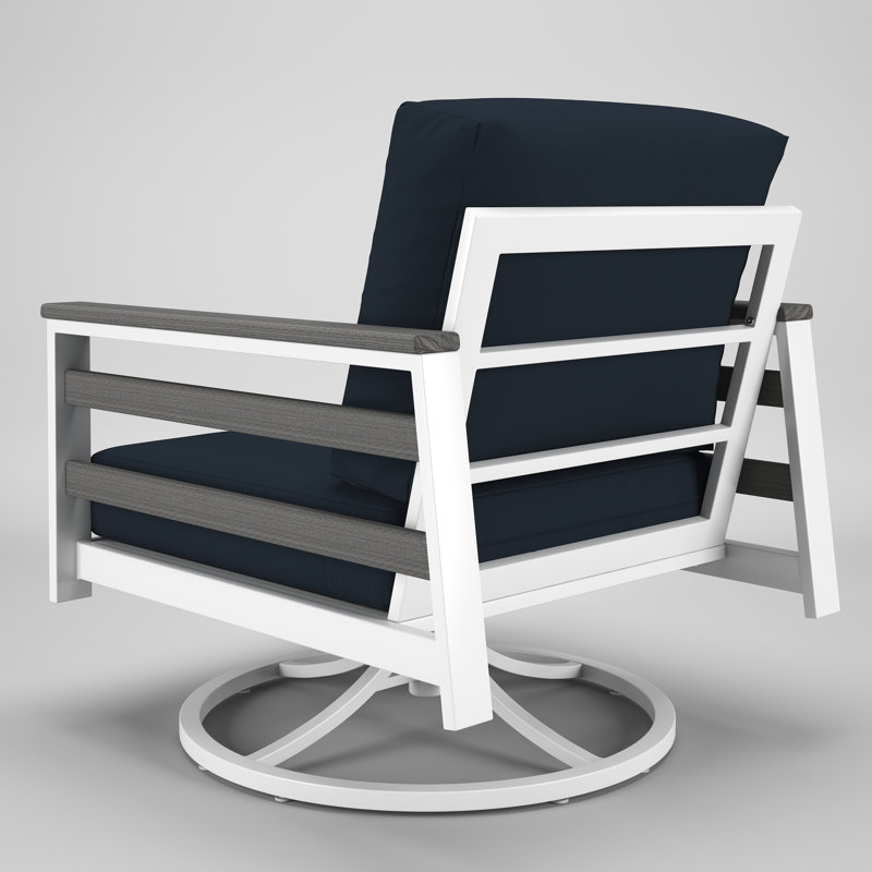 Townsend Sunbrella® Patio Lounge Chair, Canvas Navy