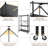 Medeea 28'' W Steel Shelving Unit with Wheels