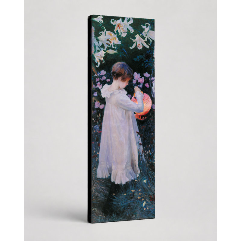 Oeillet, lis, lis, rose (1885-1886), 48" W x 16" H