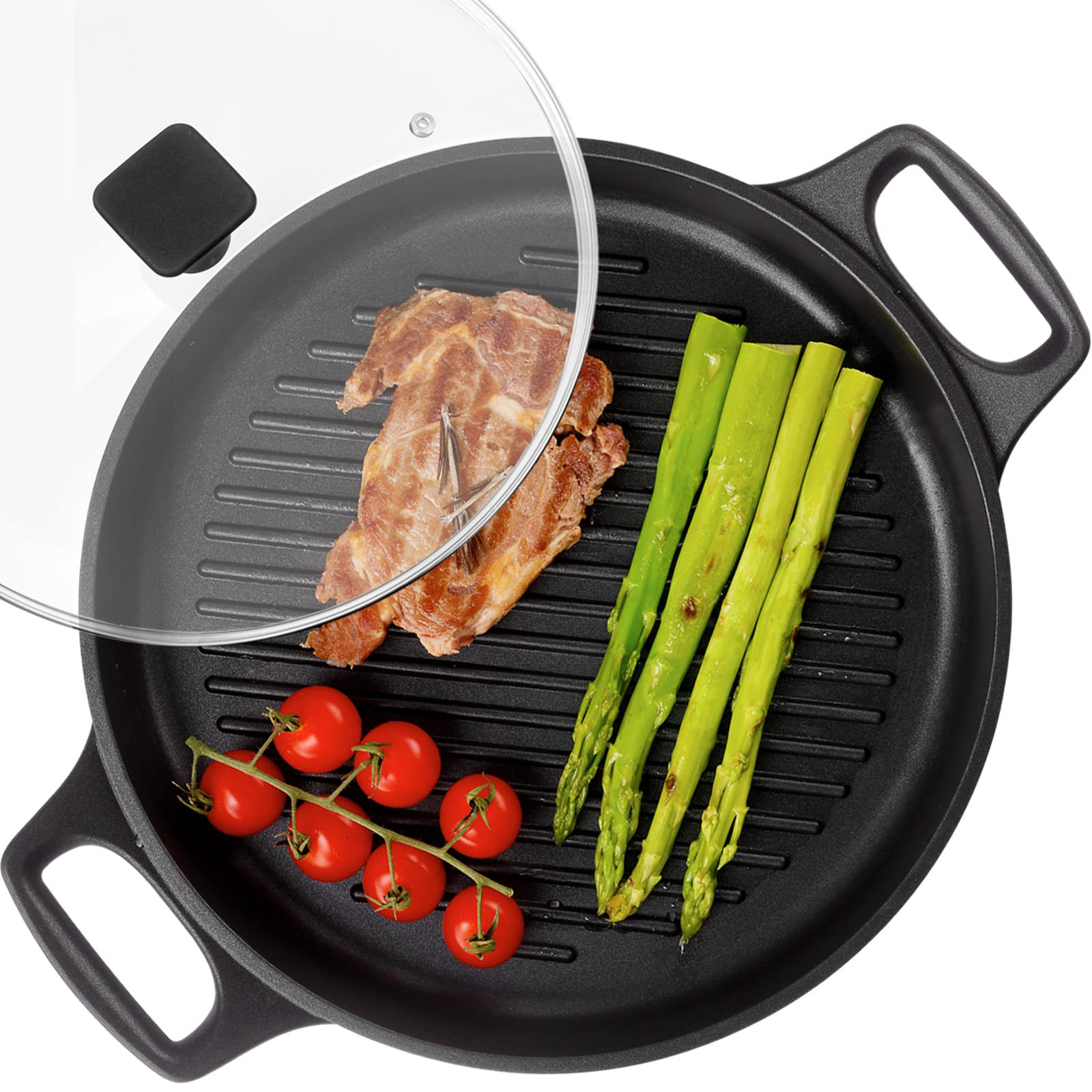 Circulon Griddle Pan Round Circulon Contempo Griddle Pan In Black