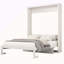 Grand lit escamotable, lit escamotable à armoire de 68 pouces avec bureau, parfait pour la chambre d'amis, le bureau et le bureau-118943132