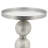 Modern Mirrored Top Side Table with Metal Base Contemporary Orb Accent Table-336233578-342056103