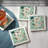 Indiana 4 Piece Tumbled Tile Coaster Set