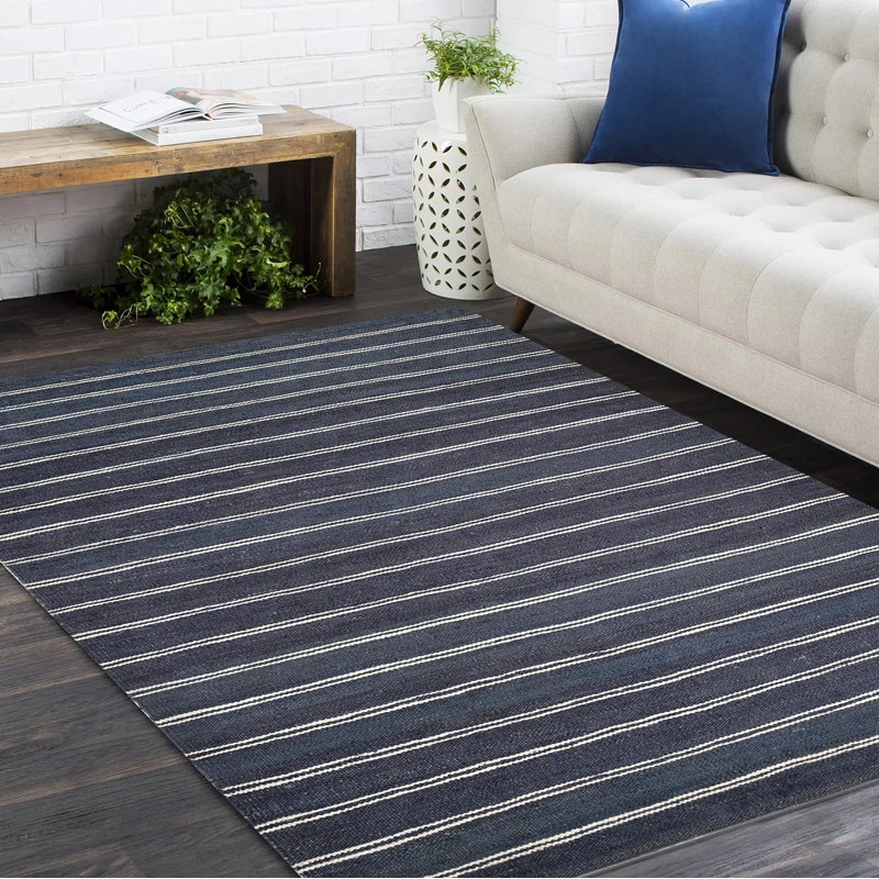 Lilly Striped Area Rug, Runner 2'6" x 8'