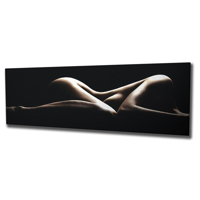Superbe peinture sur toile décorative, 11,8 po x 31,5 po | 100% toile de qualité supérieure avec cadre 100% bois (épaisseur: 1,2 po) | Décoration murale parfaite pour le salon, la chambre à coucher et le bureau, design élégant et accrocheur