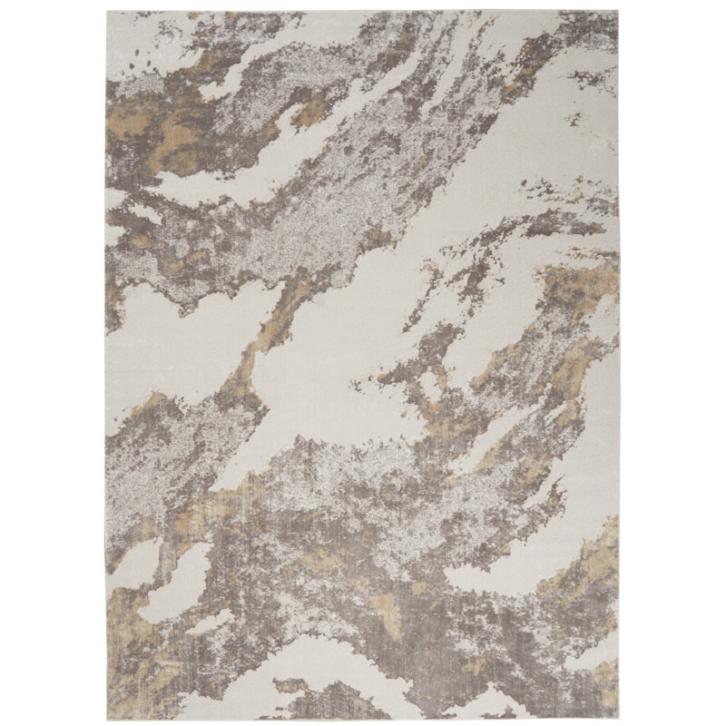 Tapis brun Rozella, Rectangle 9 pi 3 po x 12 pi 9 po