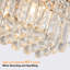Lustre en cristal 8 lumières avec prismes en forme de goutte d'eau-461631020